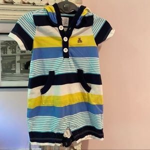 Baby Gap hooded shortall. Size 3-6 months.